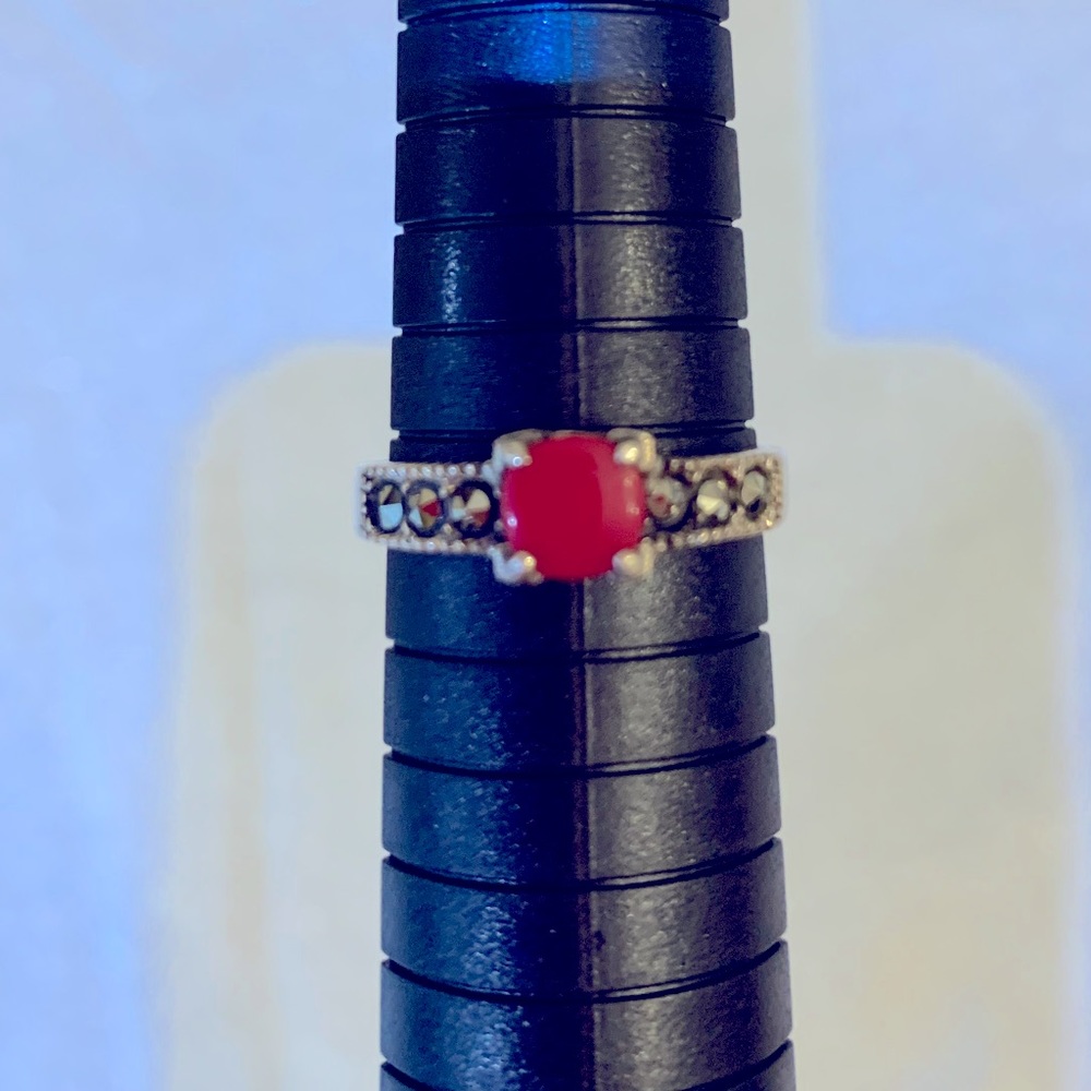 Sterling Silver, Genuine stones ring